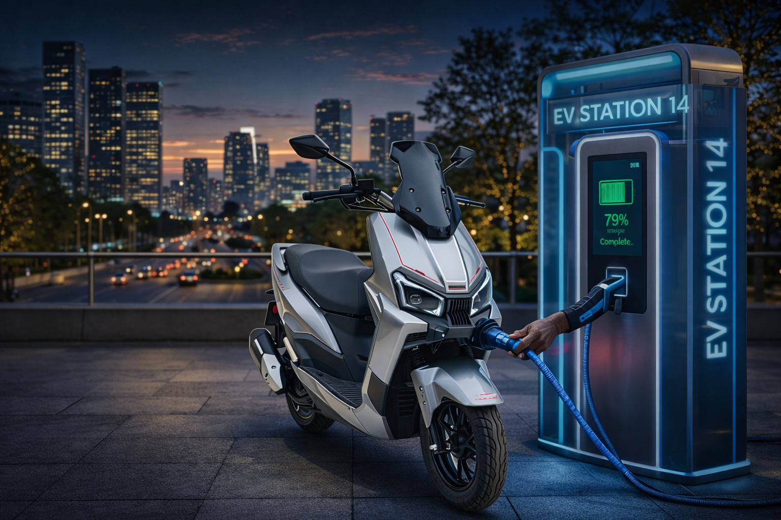 Advanced EV Technology - High-Density Battery and Smart UI Interface